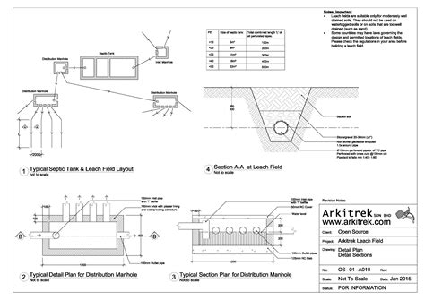 Leach Field Open Source Design Drawing