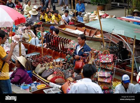 Floating Markets Thailand Stock Photo Alamy