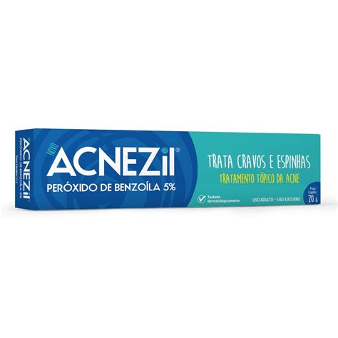 Para Que Serve A Pomada Acnezil - Acnezil Gel Antiacne Peróxido de Benzoíla 5% 20g