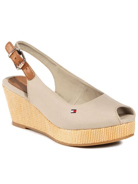 Tommy Hilfiger Espadrile Iconic Elba Sling Back Wedge Fw Fw Be