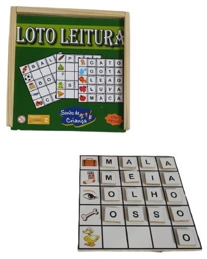 Loto Leitura Em Mdf Loto Leitura Material Educativo Lojaapoio