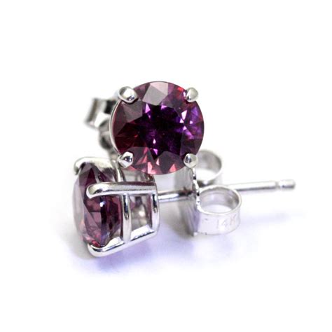 1.58cts. Rhodolite Garnet Earrings | W SCOTT FORREST GEMSTONES