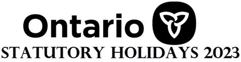 Ontario Statutory Holidays 2023 Statutory Holidays In Canada