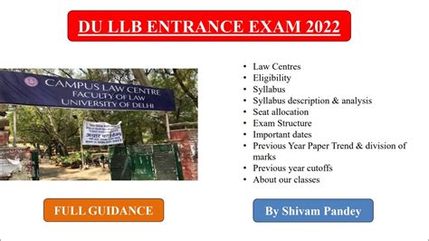 Du Llb Entrance Exam 2022 Full Guidance Du Llb 2022