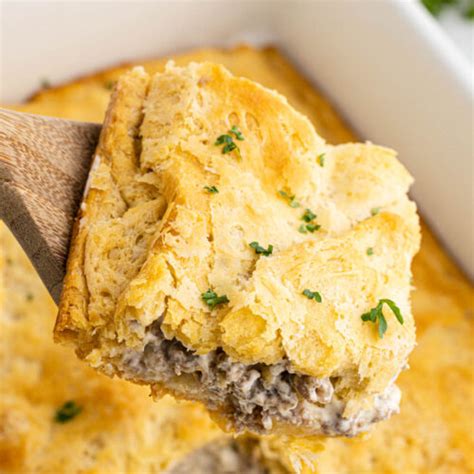 Sausage Cream Cheese Casserole, Only 3 Ingredients