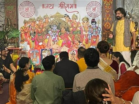 Ayodhya Ram Mandir Indian Community Organises Bhajan Kirtan In