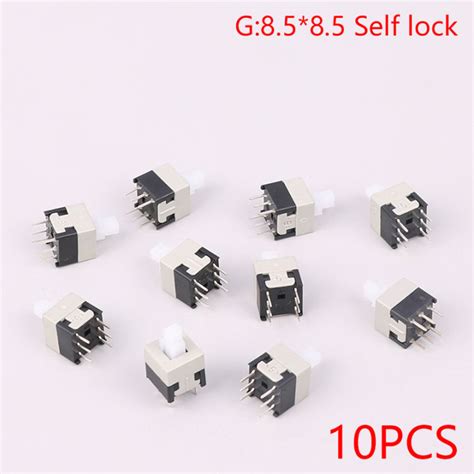 Gy Pcs Self Locking Unlock Push Tactile Power Micro Switch Pin