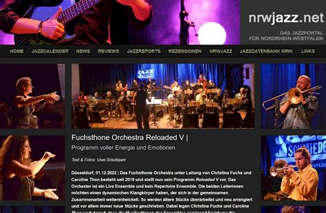 Review Fuchsthone Orchestra Sa Auf Nrwjazz Net Jazz