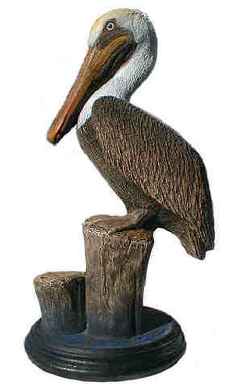 Small Brown Pelican Sculpture 5x9 Inches Tall Etsy