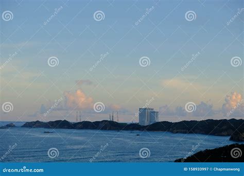 Remote View of the Tanegashima Space Centre, Tanegashima, Kagoshima Prefecture, Japan. Editorial ...