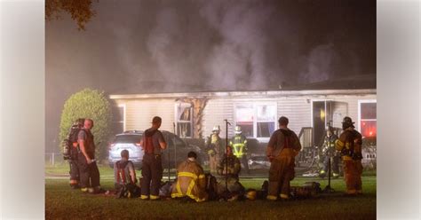 Marion County Firefighters Battle Mobile Home Fire In Anthony Ocala