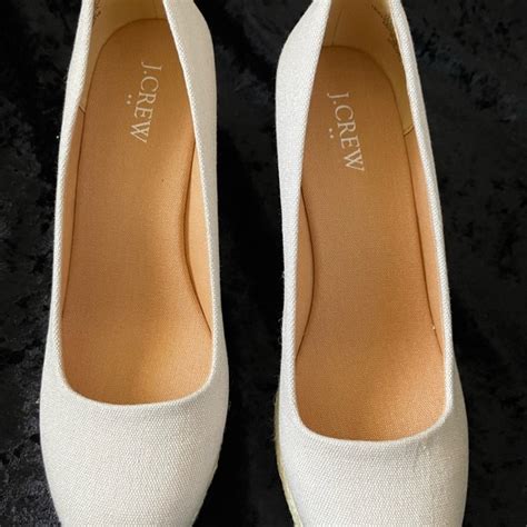 J Crew Factory Shoes J Crew Factory Beige Espadrille Wedge Heels