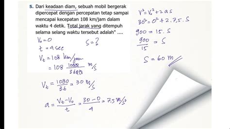 Part 4 Pembahasan Soal Kinematika Gerak Tingkat Sma Youtube