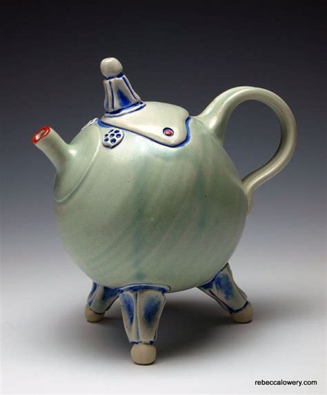 Custom Order Green Teapot A Whimsical Ceramic Teapot With Etsy Tea Pots Ceramic Teapots