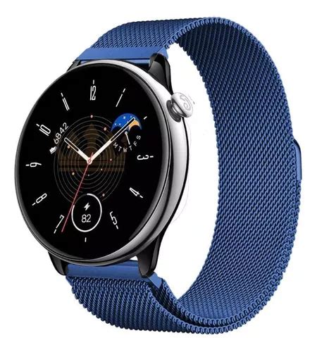 Pulseira De Aço Inox Magnética Premium Para Amazfit Gtr Mini MercadoLivre