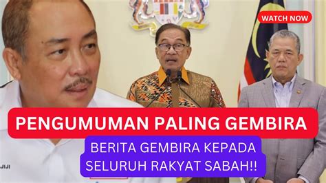 Horeyyy Yahoooo Semua Rakyat Sabah Dapat Berita Paling Gembira Di