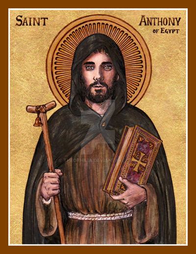 St. Anthony of Egypt icon by Theophilia on DeviantArt