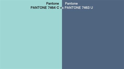 Pantone 7464 C Vs PANTONE 7463 U Side By Side Comparison