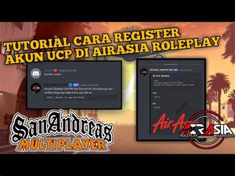 TUTORIAL CARA MEMBUAT AKUN UCP DI SERVER AIR ASIA ROLEPLAY GTA SAMP