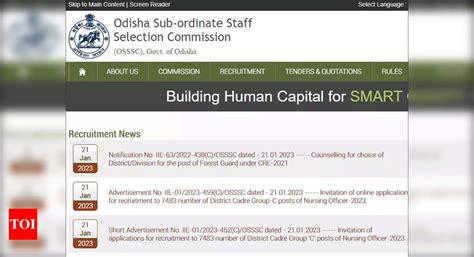 Osssc Nursing Officer Recruitment 2023 Notification Released On Osssc