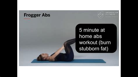 Frogger Abs 5 Minutes At Home Ab Exercise For Beginner 6 Packs