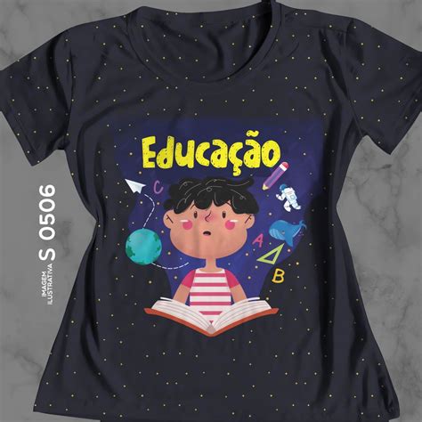 Blusa Feminina Educa O Infantil Baby Look Professora Elo