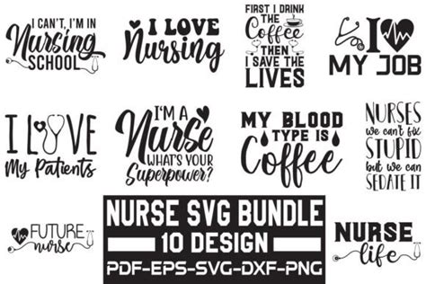 Nurse Svg Bundle Graphic By Creativekhadiza124 · Creative Fabrica