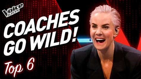 Coaches Go Crazy In The Voice Blind Auditions Top 6 Part 3 Youtube