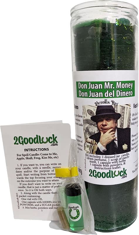 Amazon Don Juan Mr Money Dressed Candle Kit Veladora Preparada