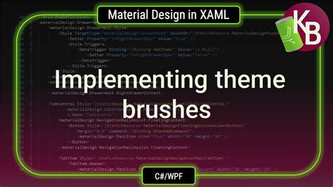 C WPF Material Design In XAML Implementing Theme Brushes YouTube