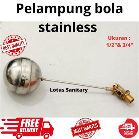 Jual Pelampung Bola Stainless Steel Toren Air Plampung Bak Mandi