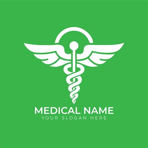 Caduceus Serpiente médica Contorno Símbolo Signo Logo Vector Eps