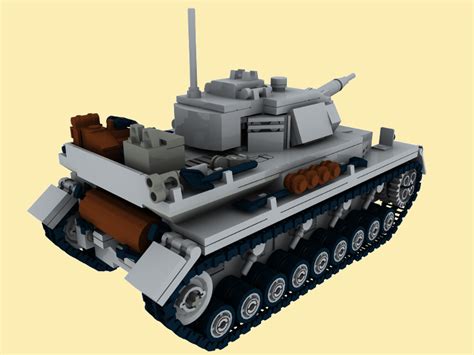 Custom Bauanl Pzkpfw Wwii Ww Panzer Army Tank Instruction Aus Lego