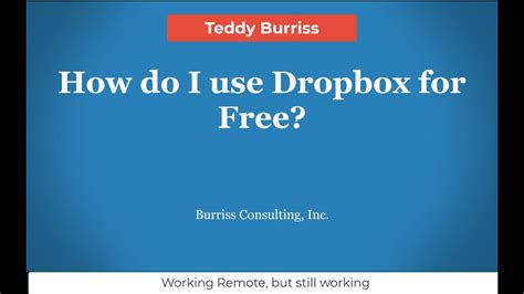 How Can I Create And Use A Free Dropbox Account YouTube