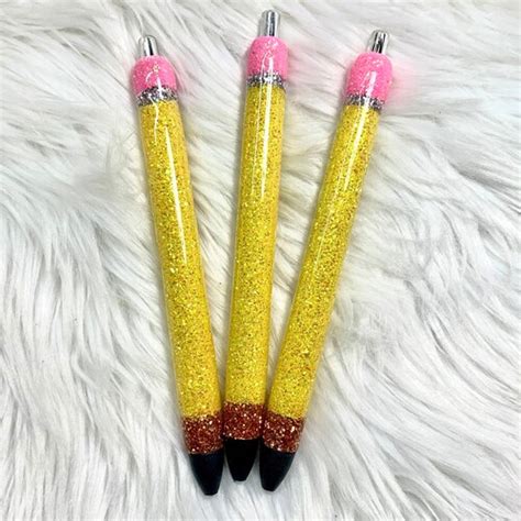 Custom Refillable Glitter Pens Ink Gel Pen Leopard Pen Etsy