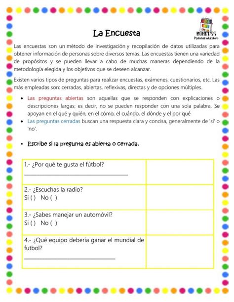 La Encuesta Apuntes De Clase Problemas De Fracciones Tabla De