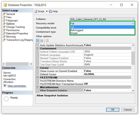 Configuring A Database Recovery Model In Sql Server Hot Sex Picture