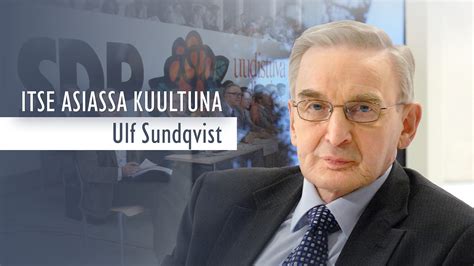 Jakso Poliitikko Pankinjohtaja Ulf Sundqvist Itse Asiassa