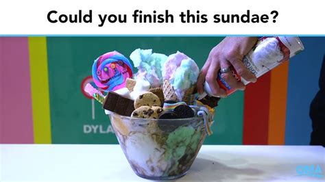 Could You Handle Eating This Massive Ice Cream Sundae In Freezing