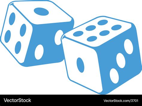 Dice Illustration Royalty Free Vector Image Vectorstock