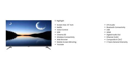 Skyworth 32" 32STE6600 FHD Smart Google LED TV | Berdaya