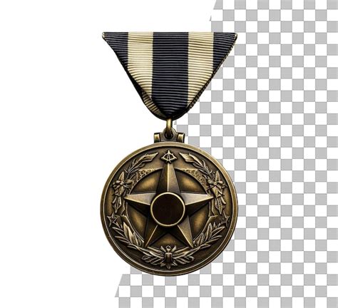 Objeto De Distintivo De M Rito Militar De Medalha De Soldado Isolado