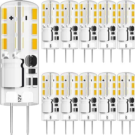 RAYHOO 10pcs G4 LED Bulbs JC Bi Pin Base Lights 1 5W AC DC 12V 10W 20W