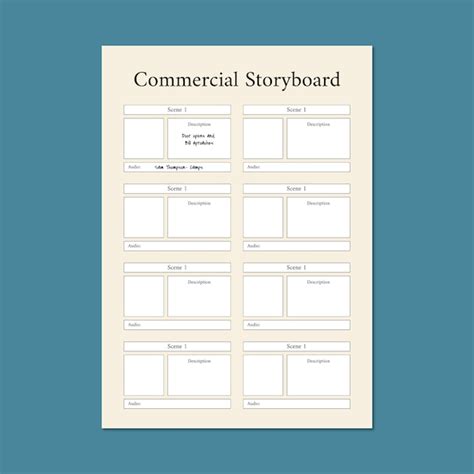 Free Vector | Storyboard design template