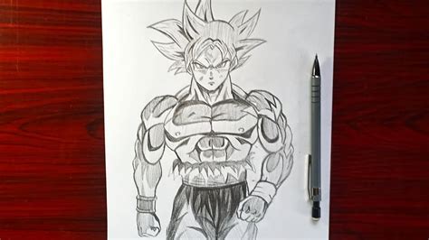 Easy Anime Drawing How To Draw Goku Ultra Instinct Full Body Easy