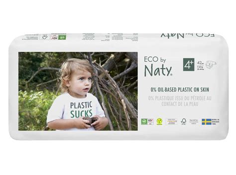 Одноразові підгузники Eco by Naty Розмір 4+ (велика упаковка) в-во ...