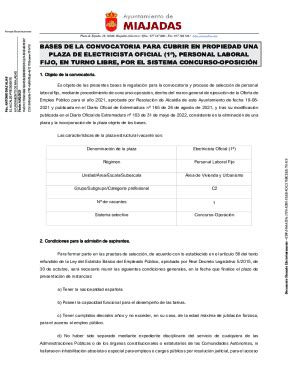 Completable En L Nea Bases De La Convocatoria Para Cubrir En Propiedad