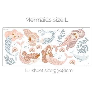 Mermaid Wall Decal & Mermaid Wall Stickers, Mermaid Nursery, Mermaid ...