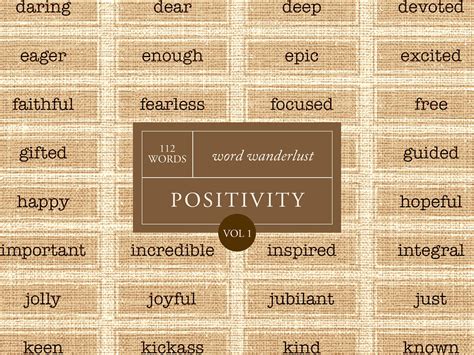 Junk Journal Words Positivity Inspirational Words Etsy