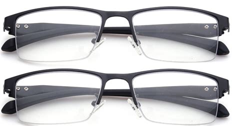 2 Packs Progressive Multifocal Reading Glasses Blue Light Blocking For